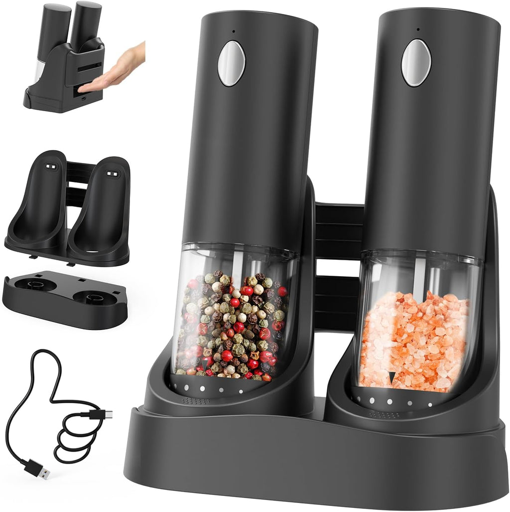 CIRCLE JOY Electric Salt & Pepper Grinder Set