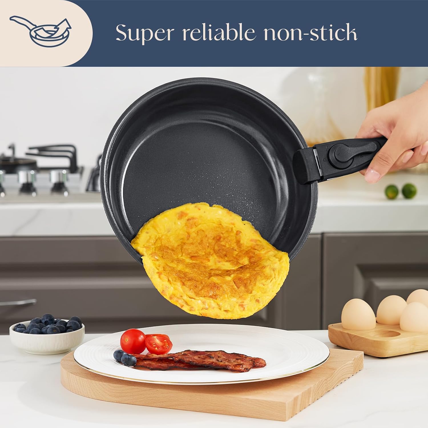 Non Stick Pots and Pans Set 17 Piece