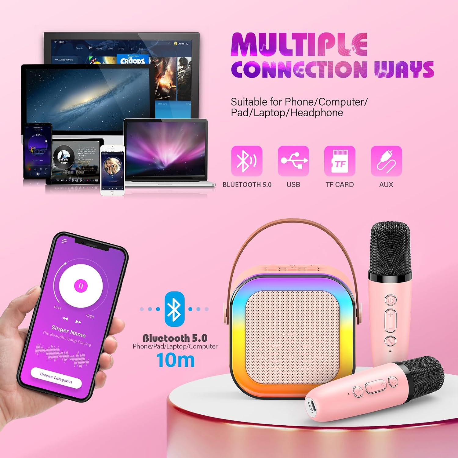 Dislocati Karaoke Machine 2 Microphones