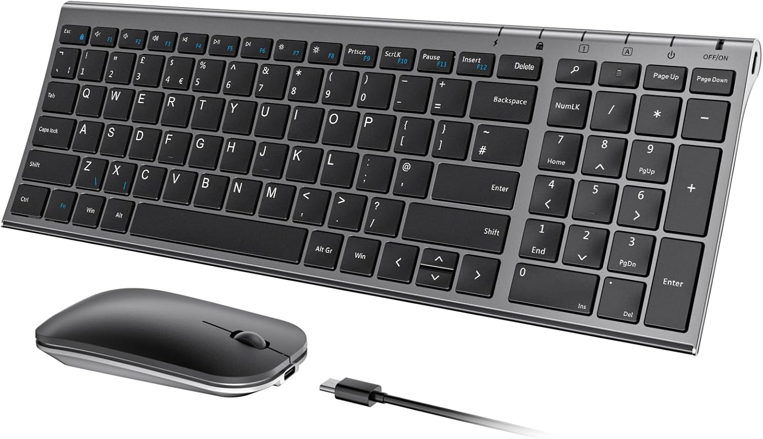 seenda Slim Wireless Keyboard & Mouse Set