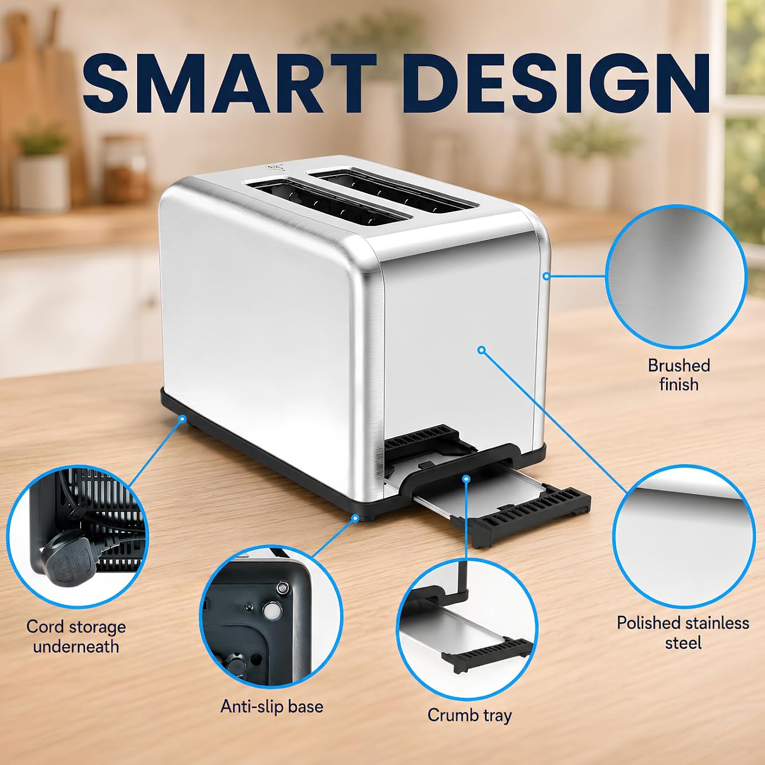 Toastley 2 Slice Smart Toaster