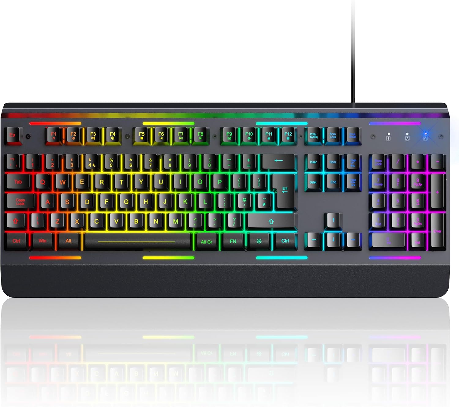 TECKNET RGB Gaming Keyboard UK Layout
