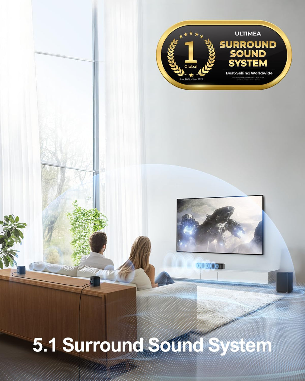 ULTIMEA Soundbar with Wireless Subwoofer