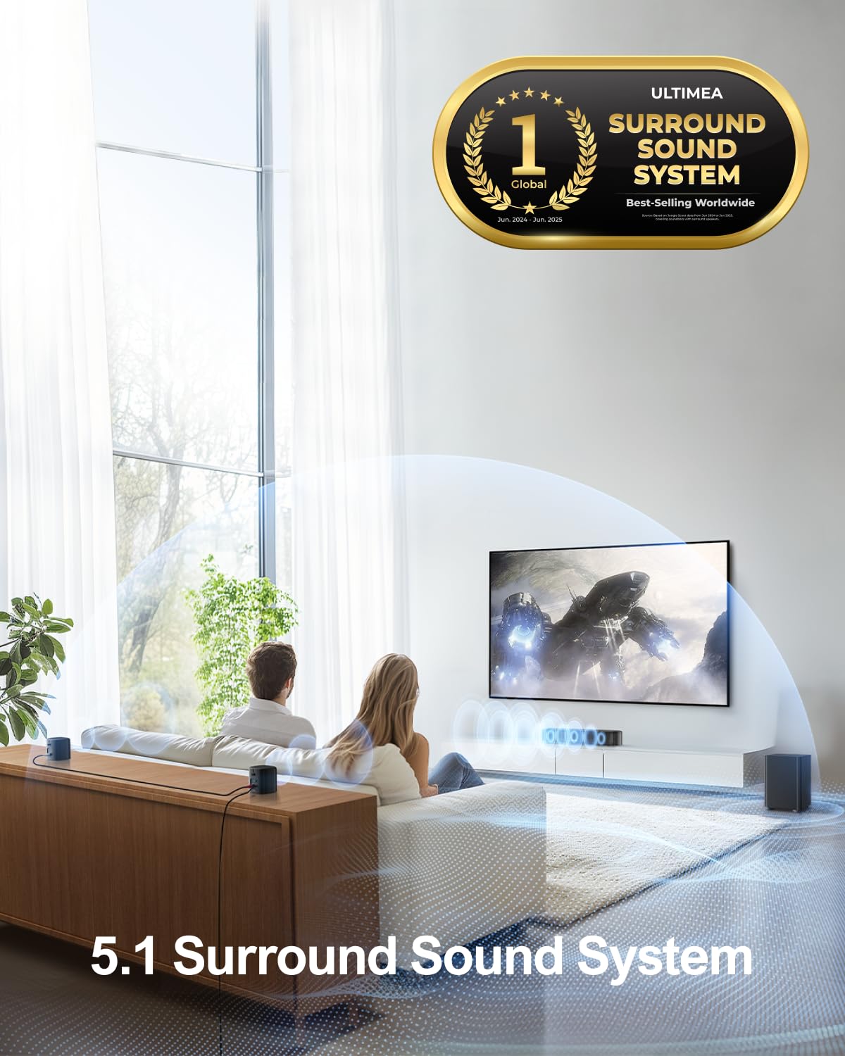 ULTIMEA Soundbar with Wireless Subwoofer