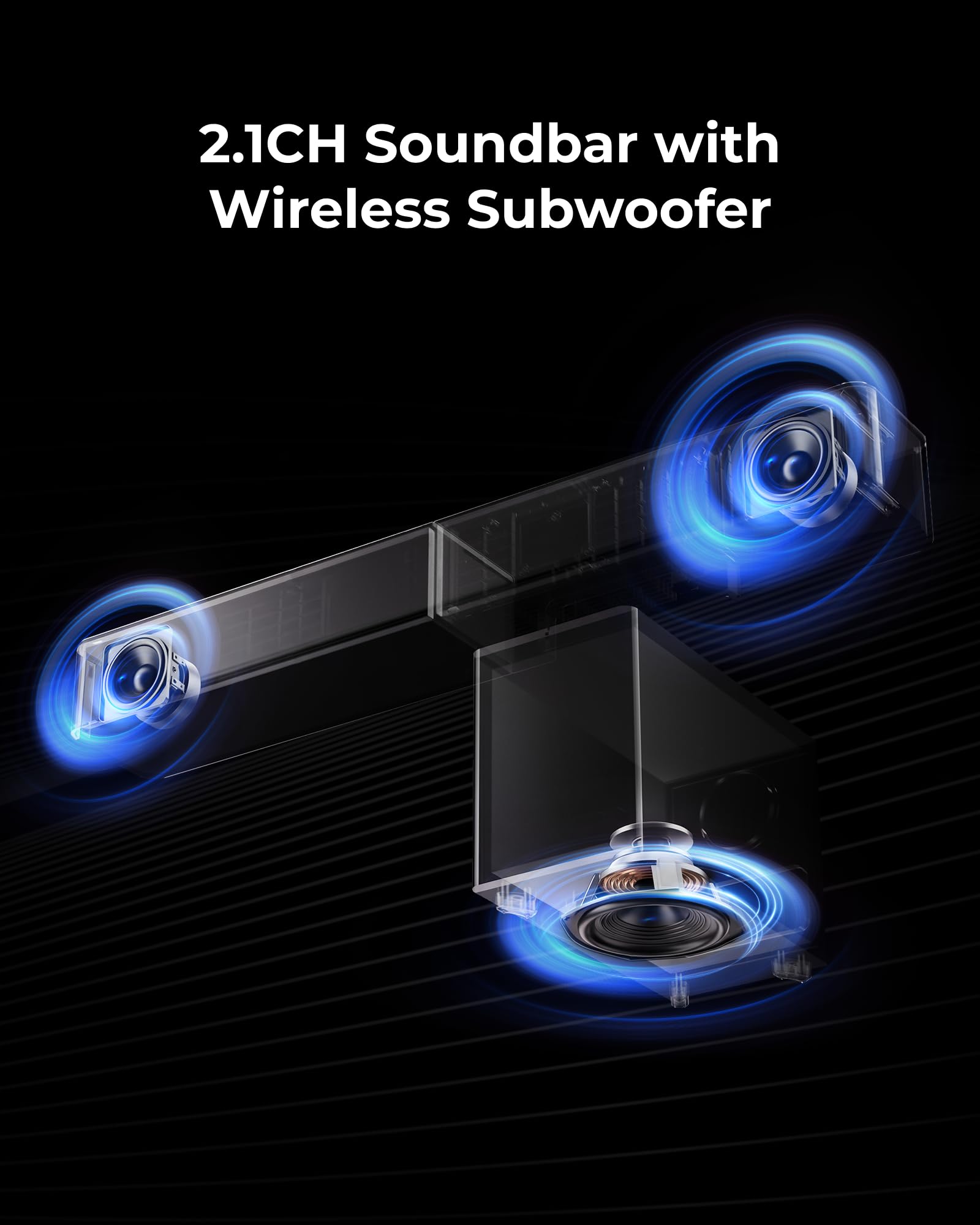 ULTIMEA Soundbar with Wireless Subwoofer