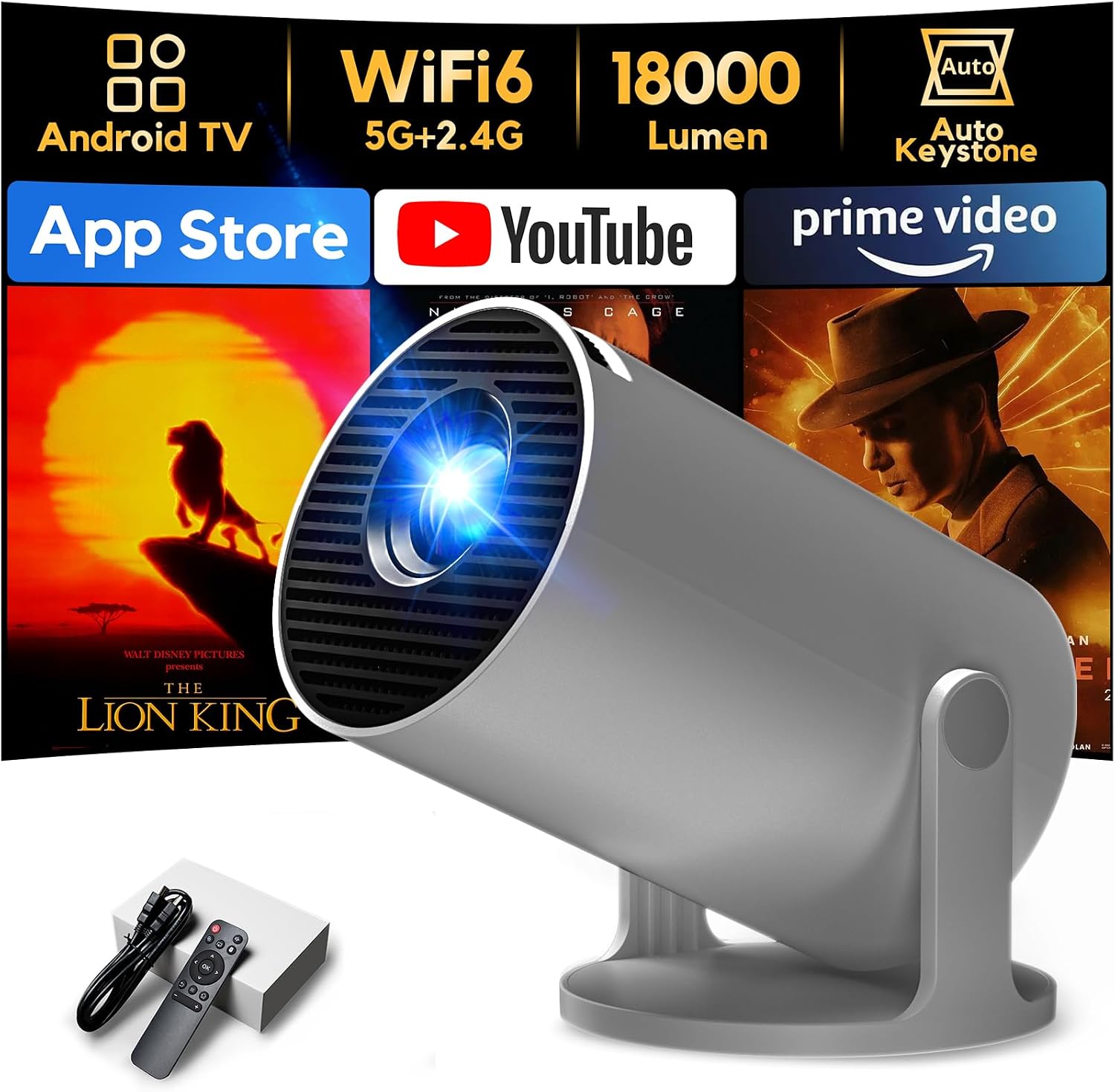 AKIYO O2 Projector 18000 Lumen