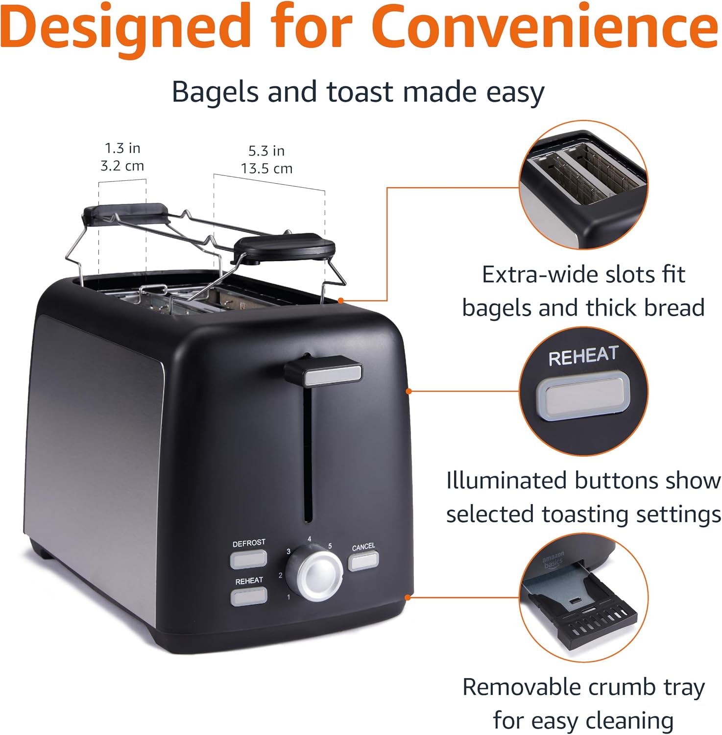 Amazon Basics 4 Slice Toaster