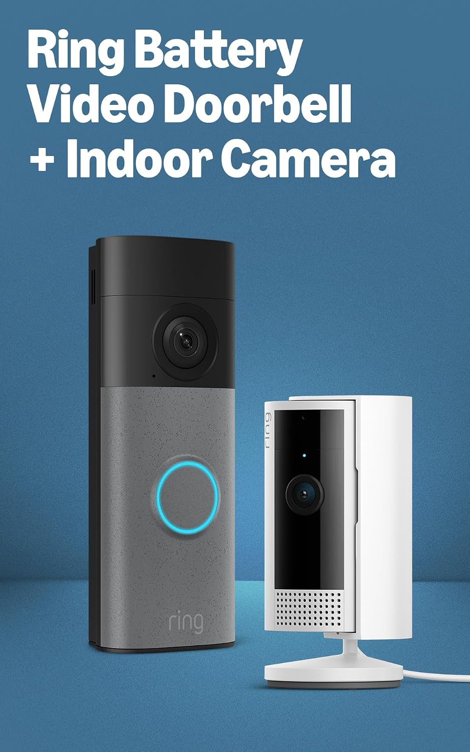 All-new Ring Battery Video Doorbell + Ring Indoor Camera