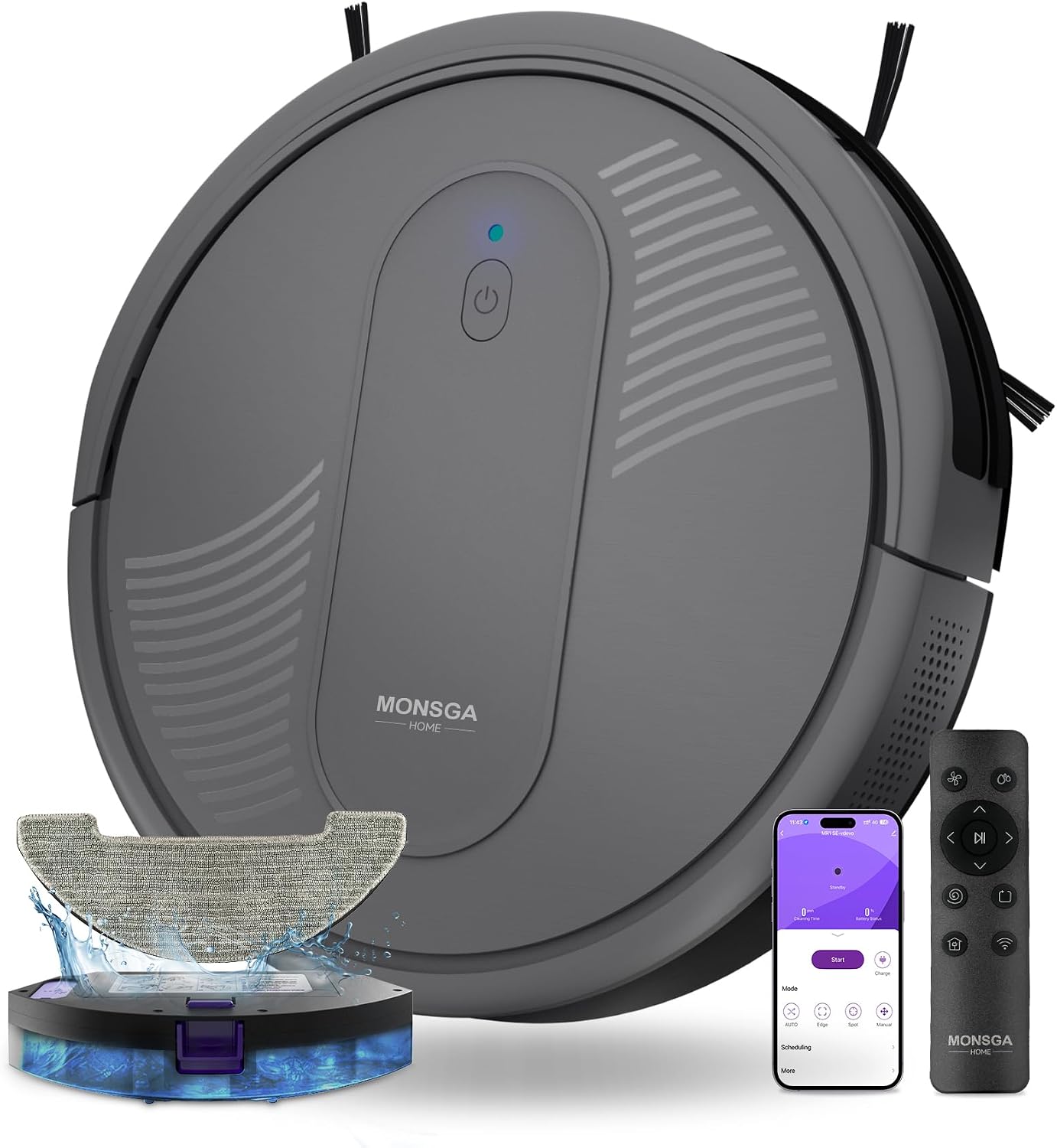 MONSGA Robot Vacuum Cleaner with Mop