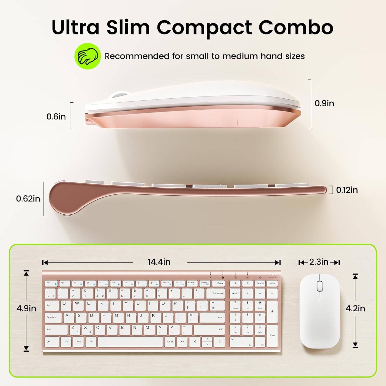 seenda Slim Wireless Keyboard & Mouse Set