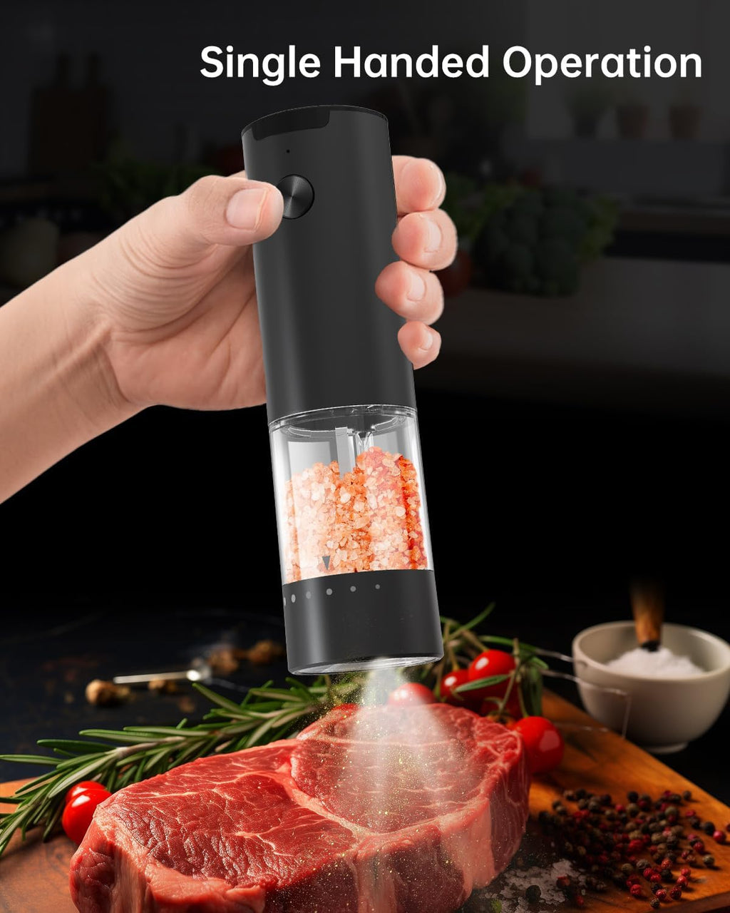 CIRCLE JOY Electric Salt & Pepper Grinder Set