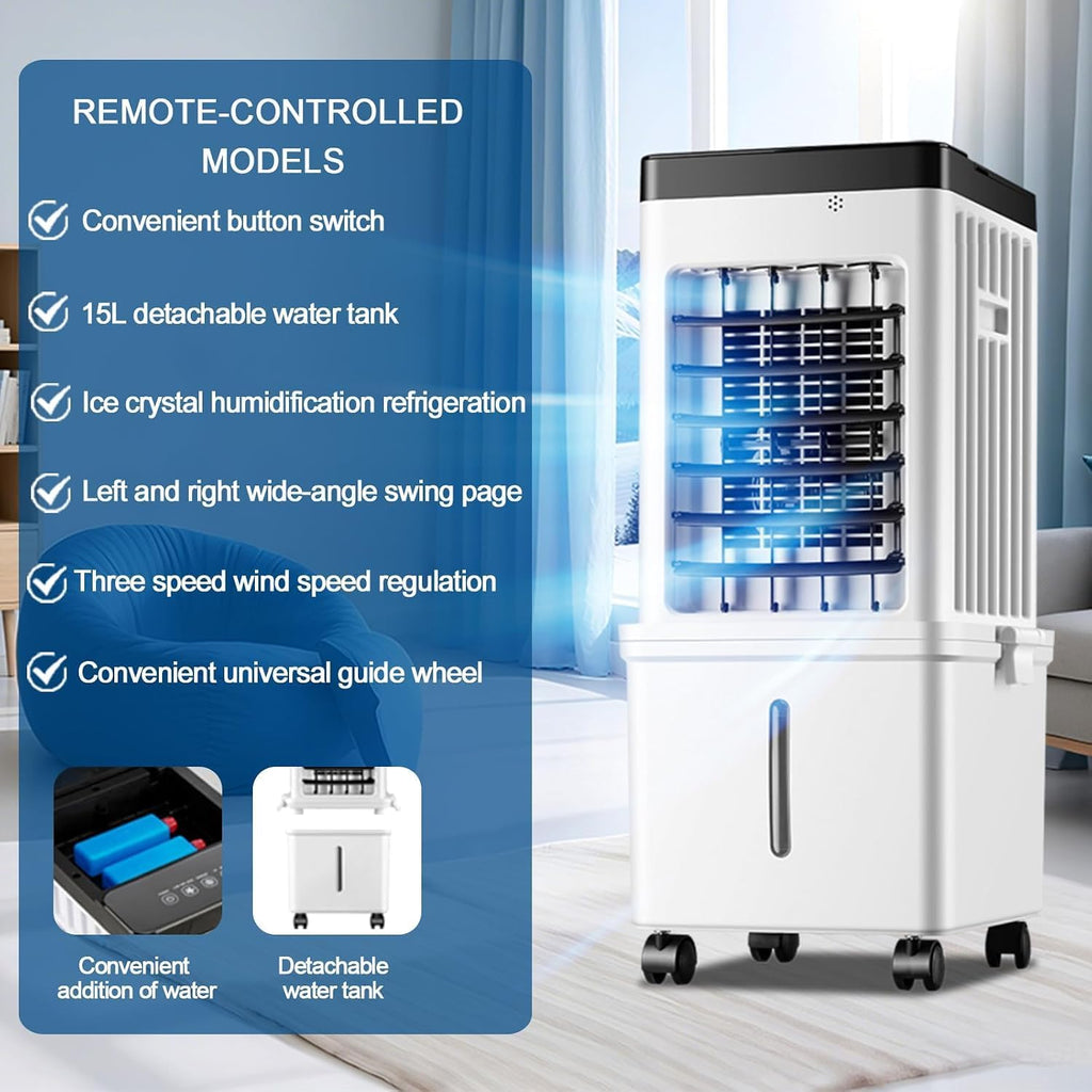Portable Air Conditioner with 15L Water Tank