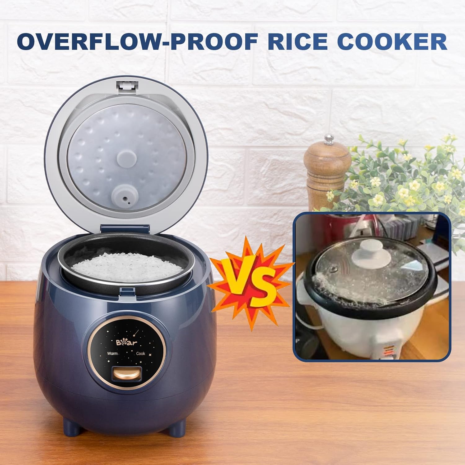 Bear Small Rice Cooker 4 Cup 2L
