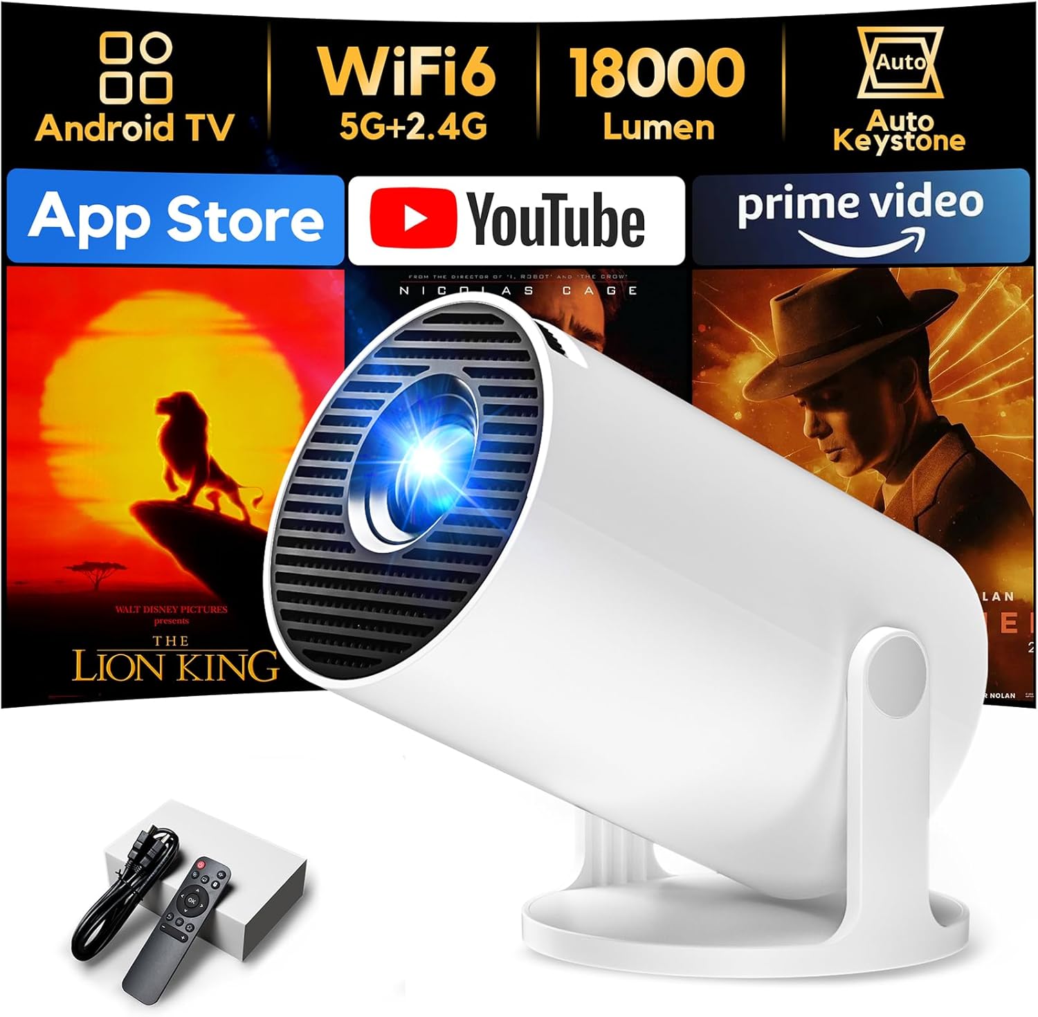 AKIYO O2 Projector 18000 Lumen