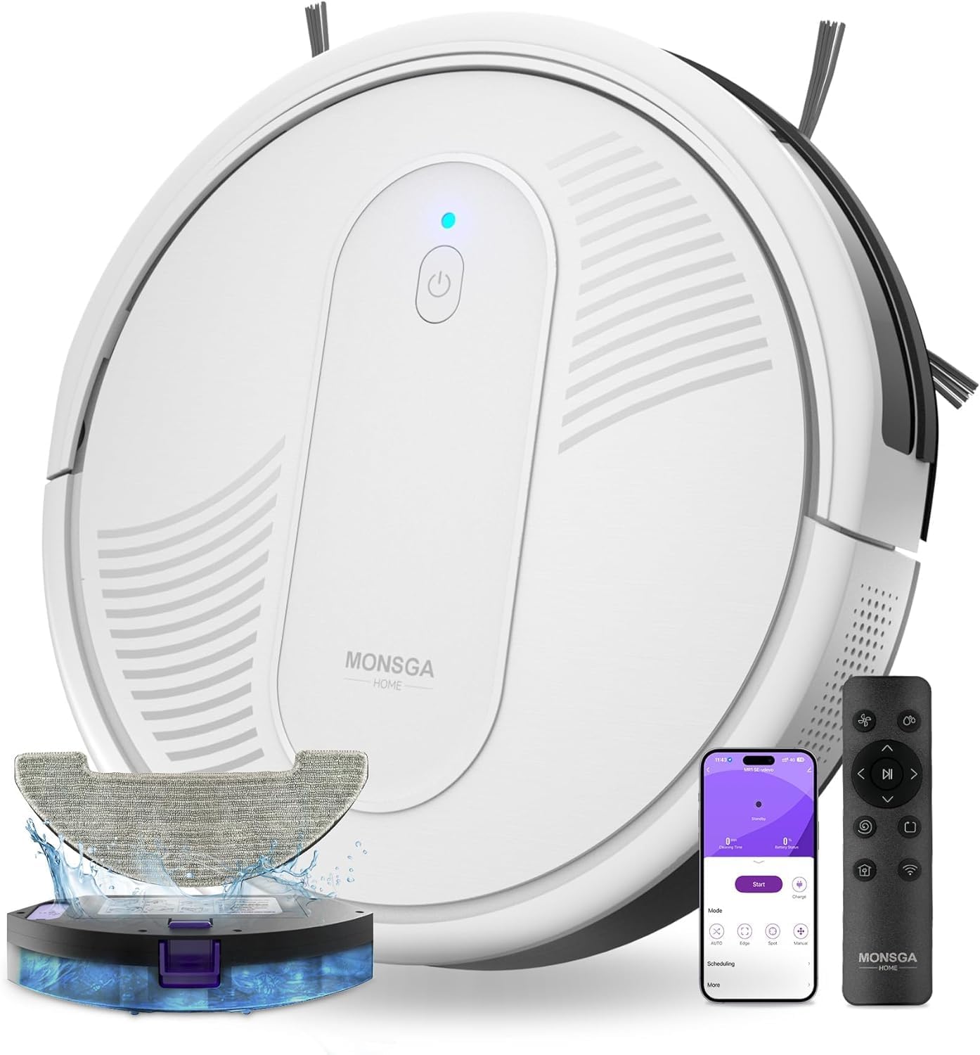 MONSGA Robot Vacuum Cleaner with Mop