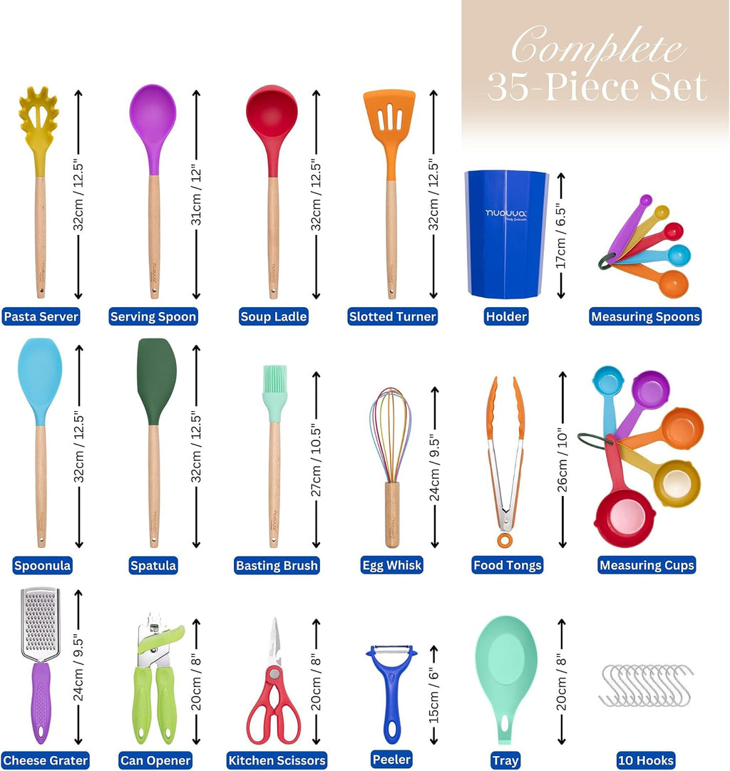 Nuovva Kitchen Utensils Set 35pcs