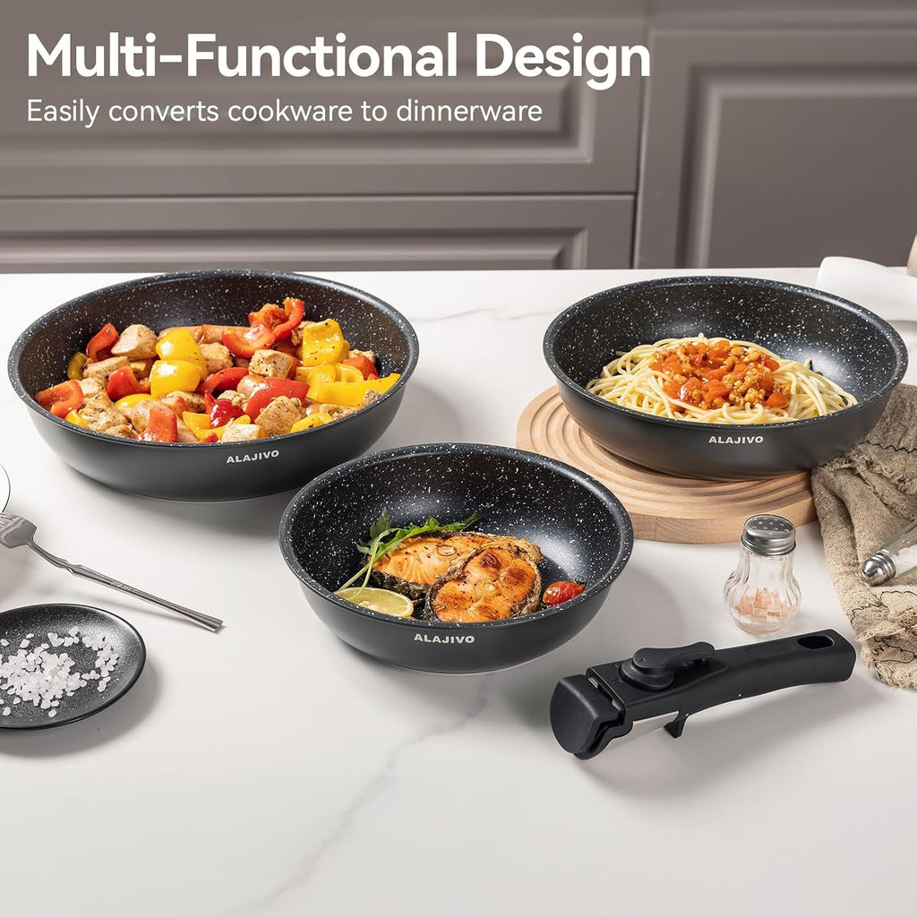 Non Stick Pots and Pans Set 17 Piece