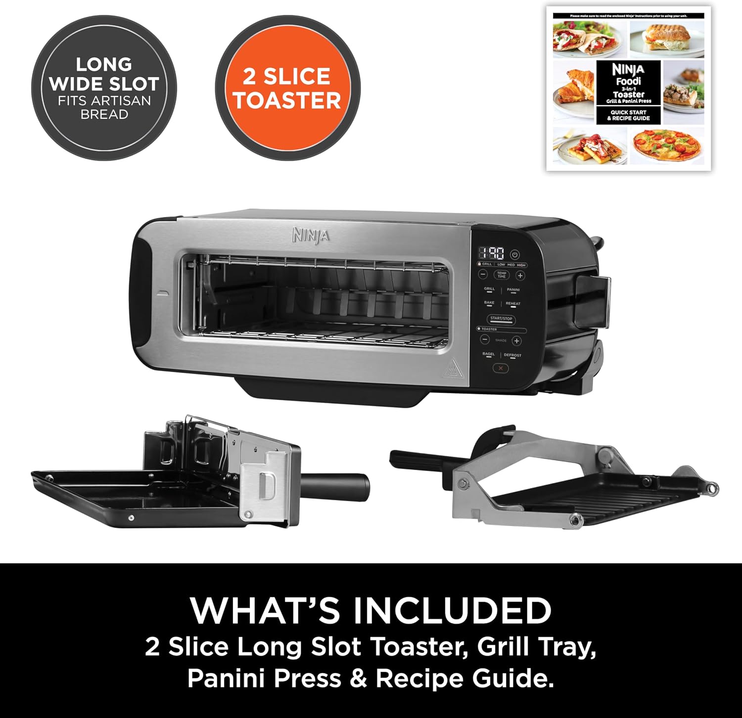 Ninja Foodi 3-in-1 Toaster, Grill & Panini Press