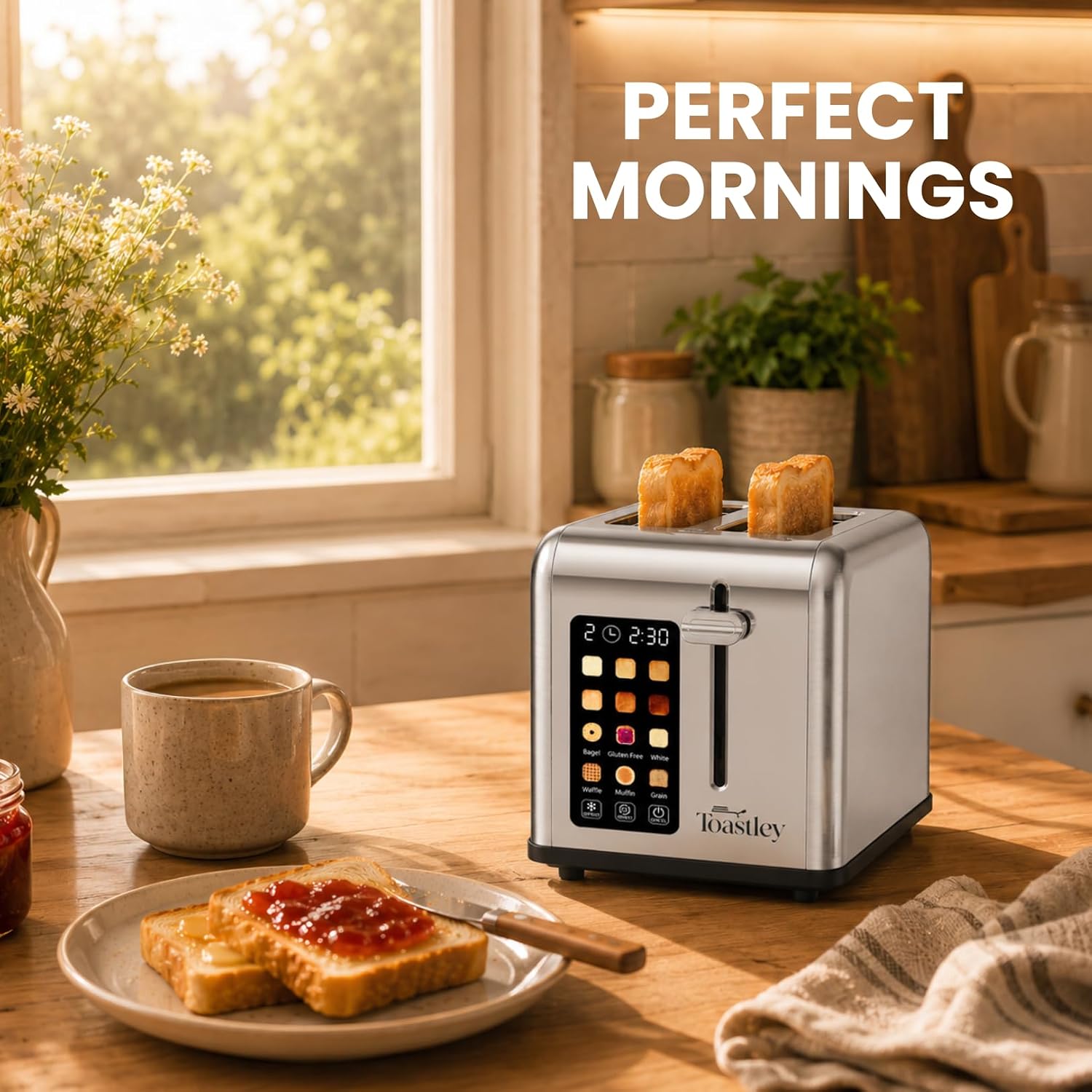 Toastley 2 Slice Smart Toaster