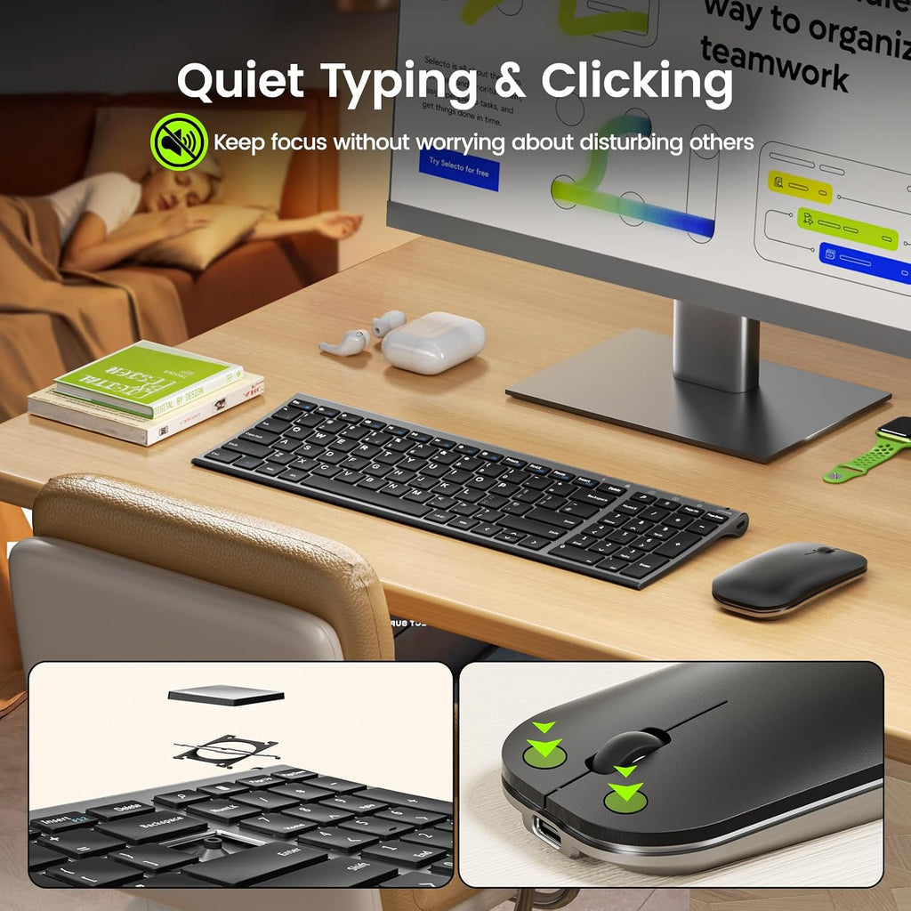 seenda Slim Wireless Keyboard & Mouse Set