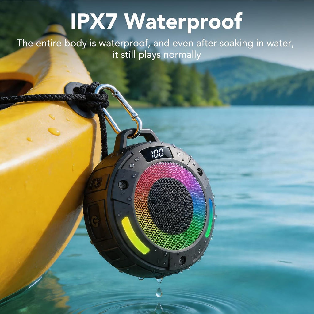 Bluetooth Shower Speaker with LED Light