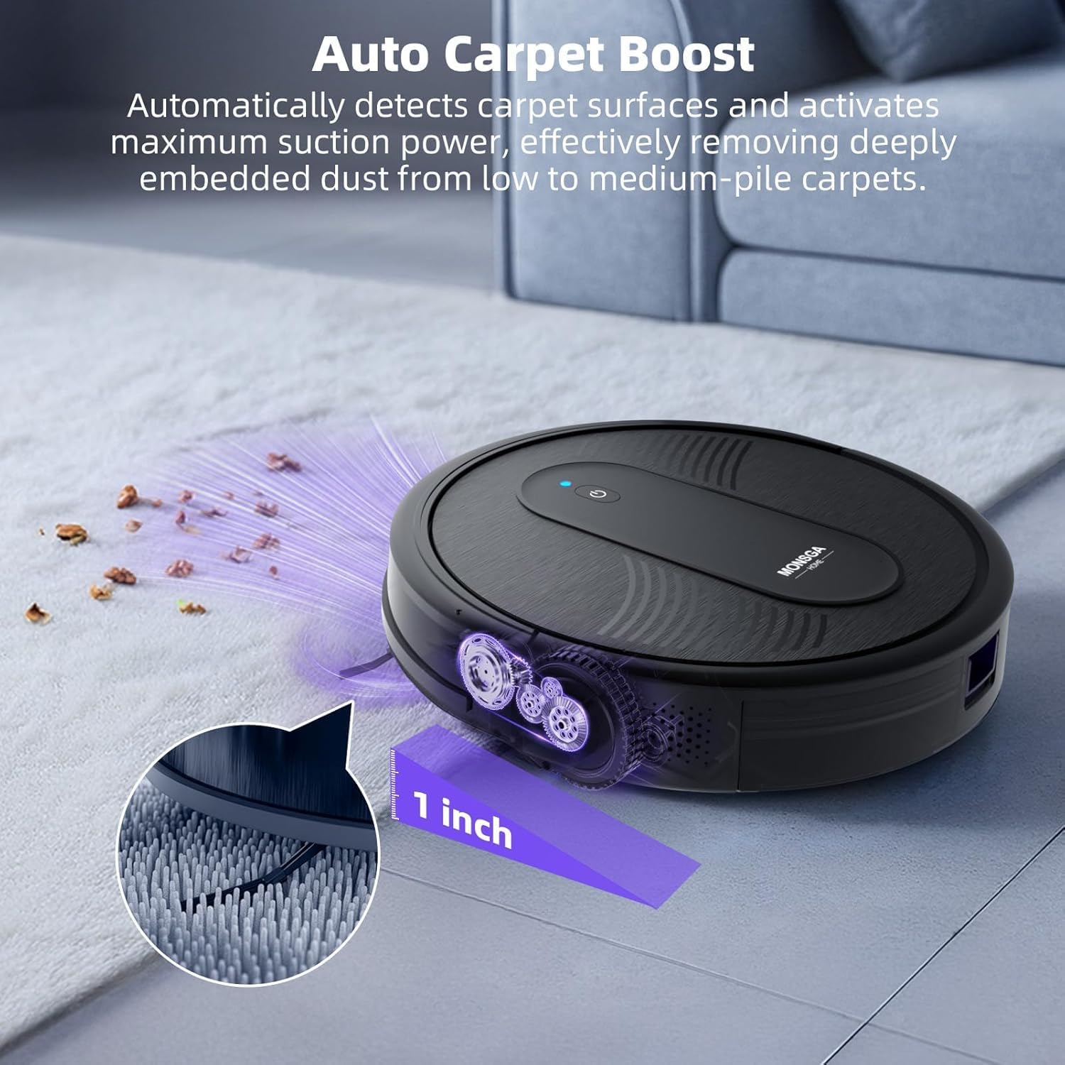 MONSGA Robot Vacuum Cleaner with Mop