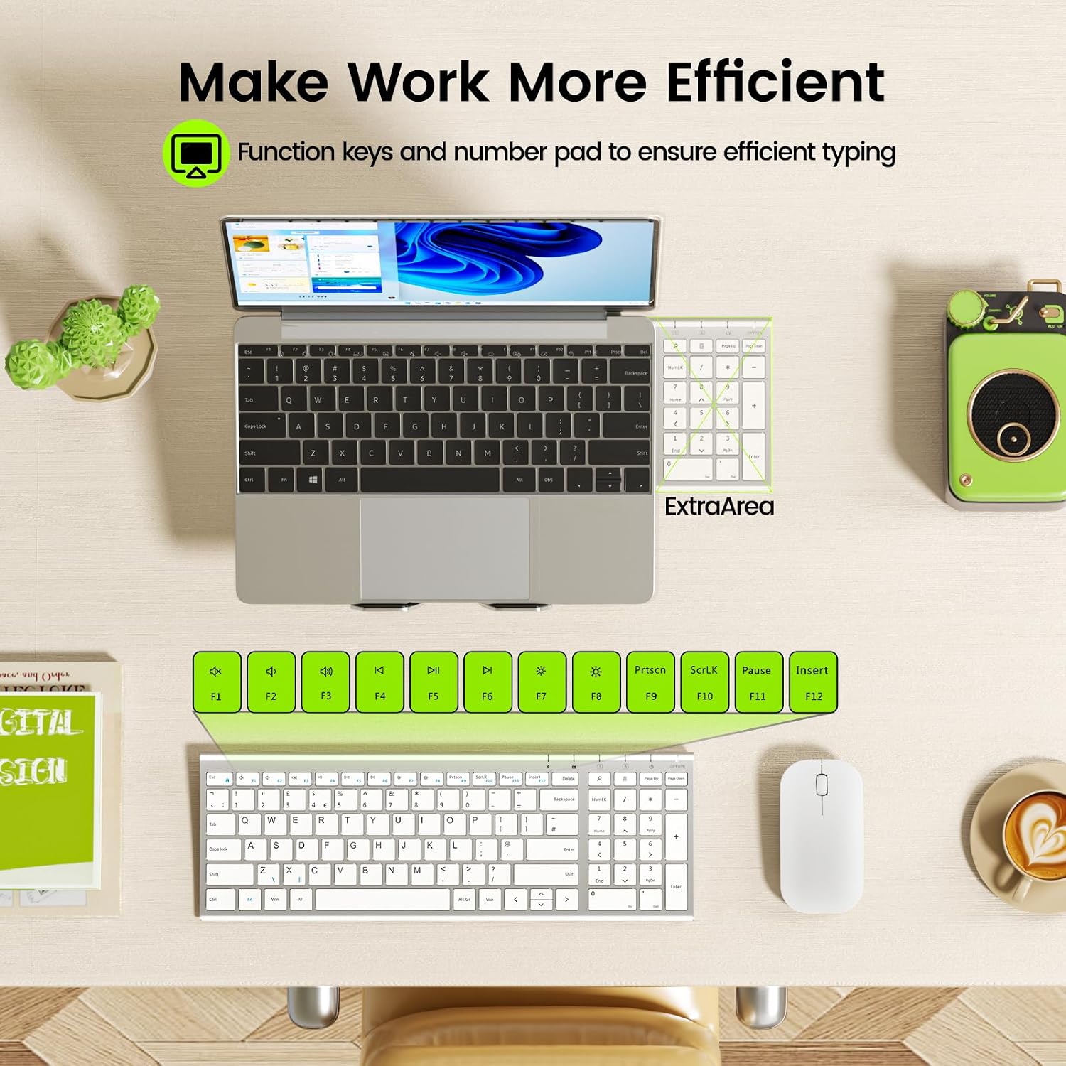 seenda Slim Wireless Keyboard & Mouse Set