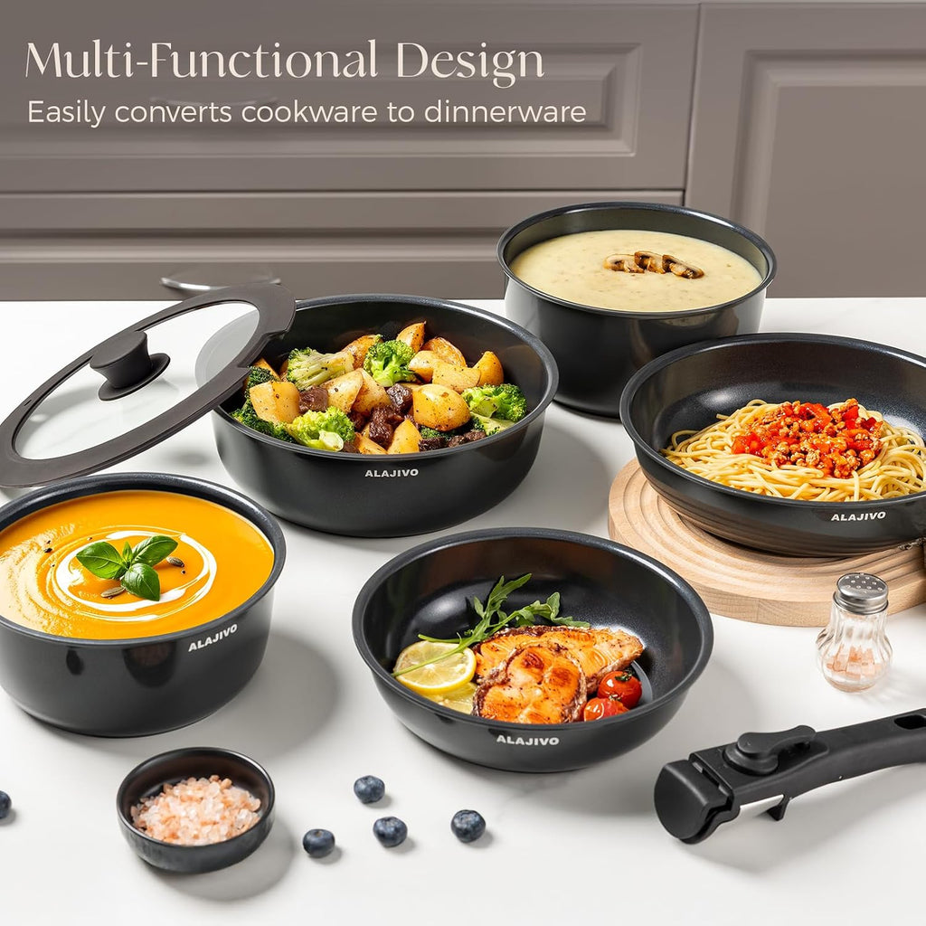 Non Stick Pots and Pans Set 17 Piece