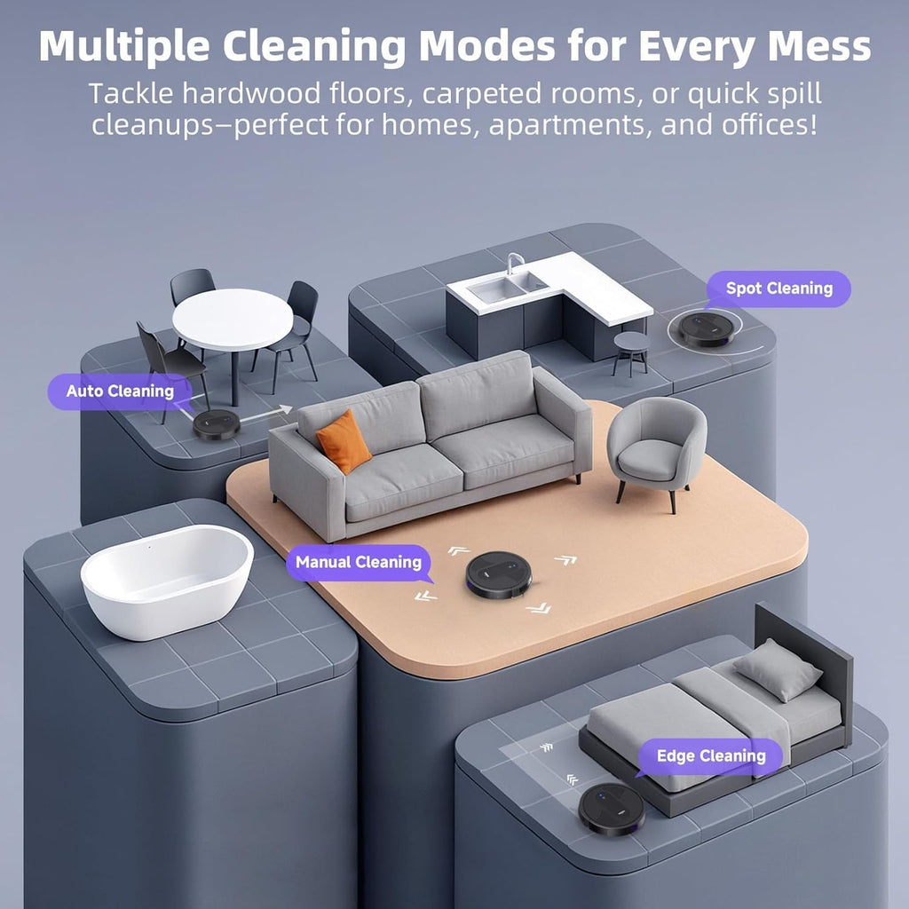 MONSGA Robot Vacuum Cleaner with Mop