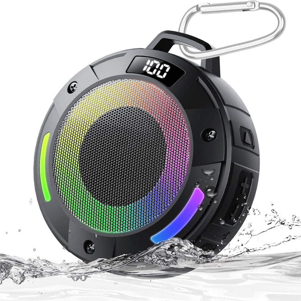 Bluetooth Shower Speaker with LED Light