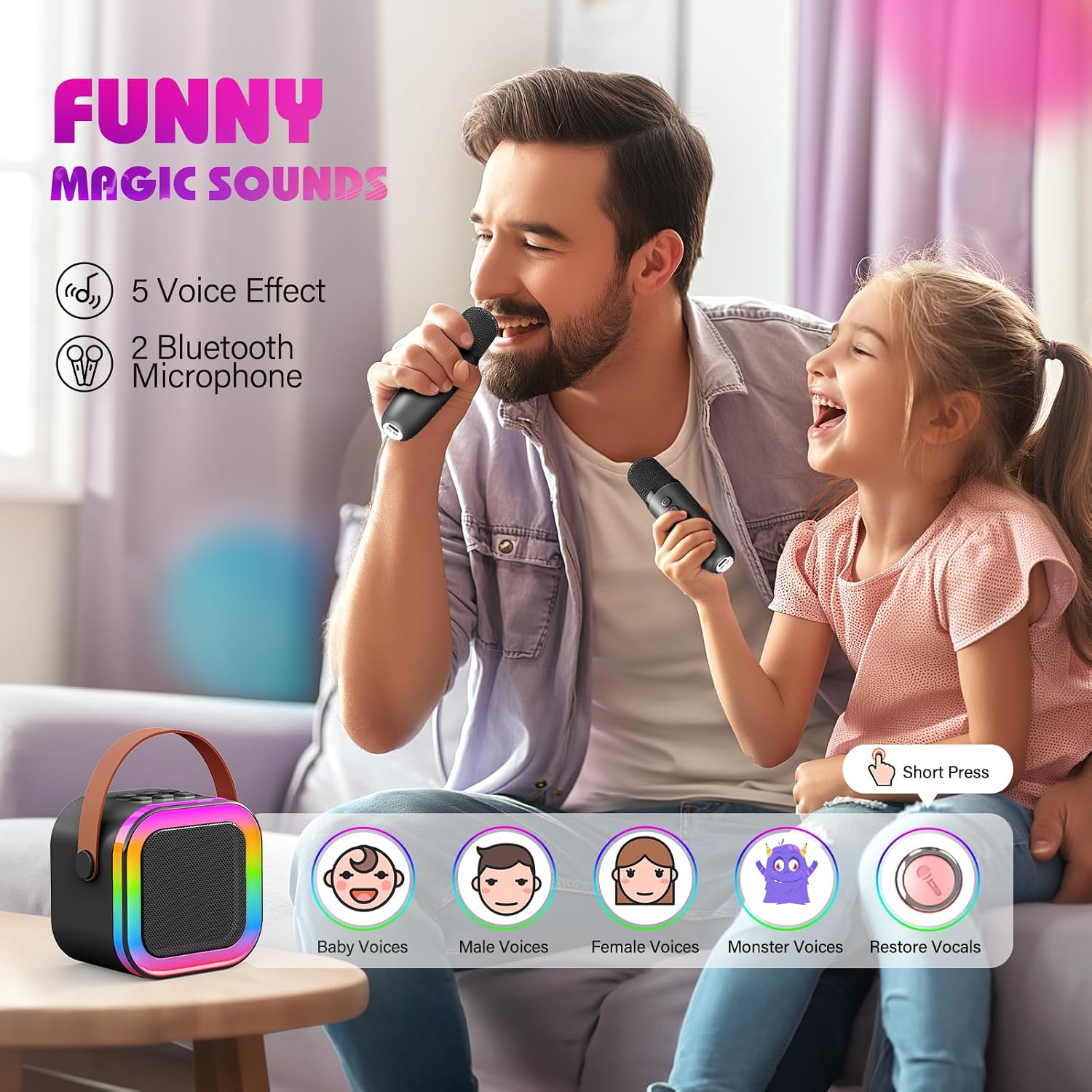Dislocati Karaoke Machine 2 Microphones