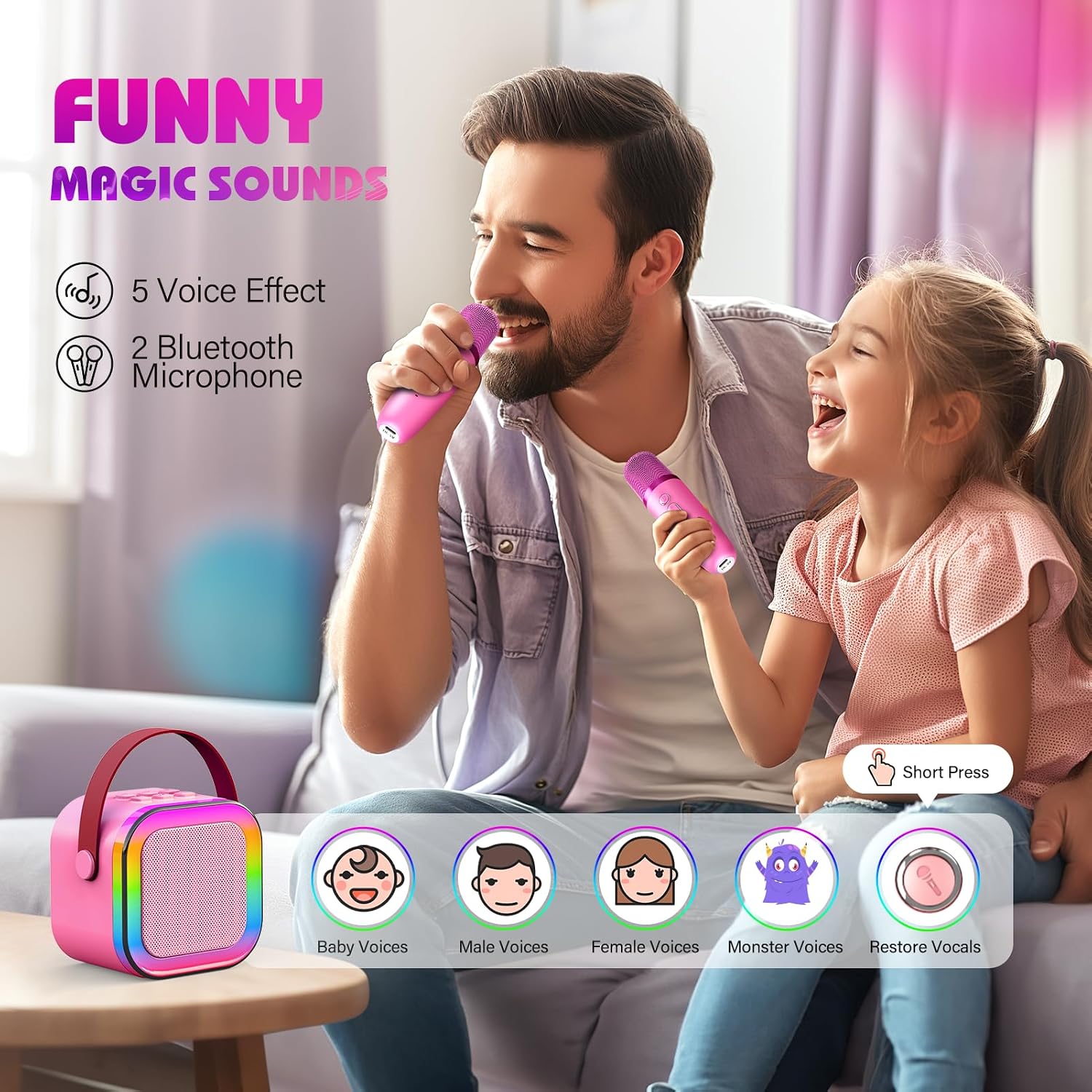 Dislocati Karaoke Machine 2 Microphones