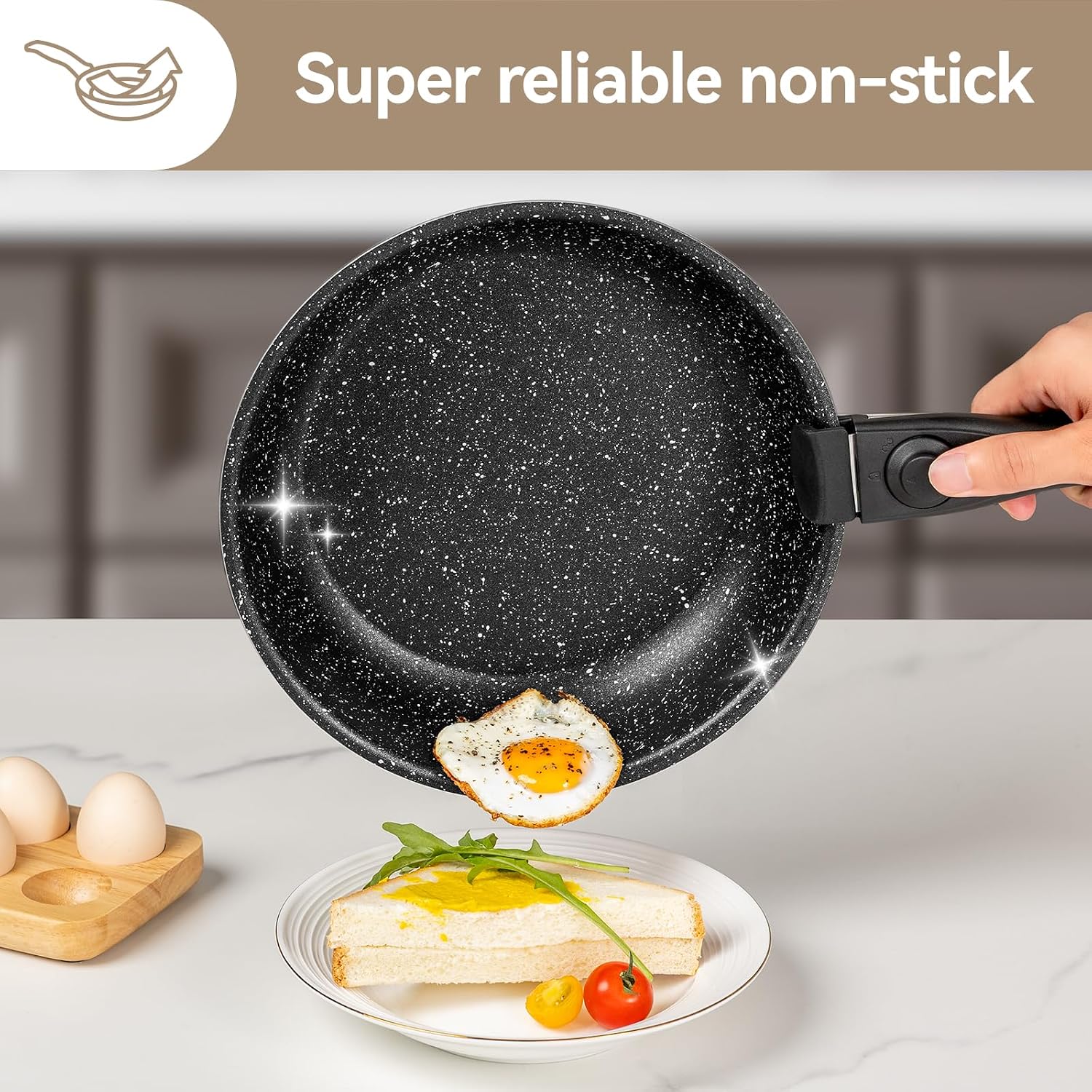 Non Stick Pots and Pans Set 17 Piece