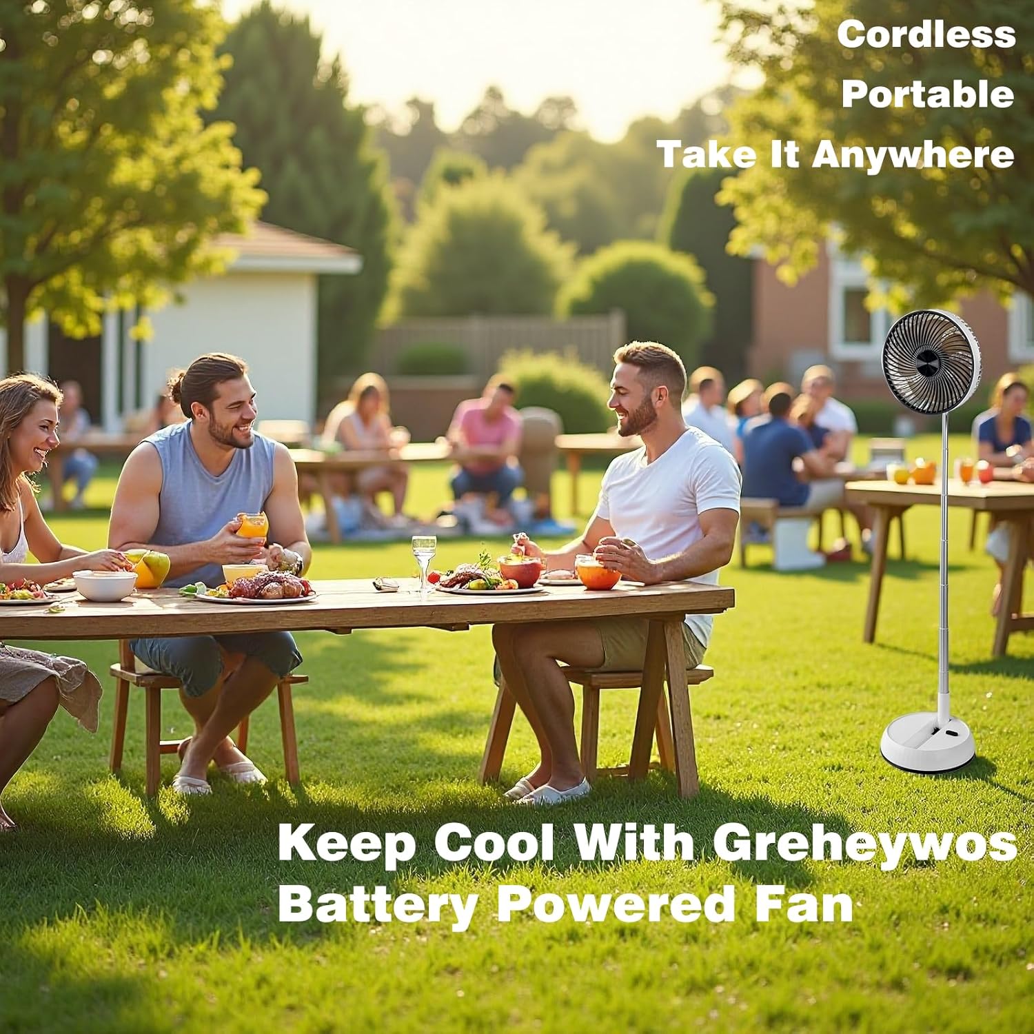 Portable Oscillating Pedestal Fan