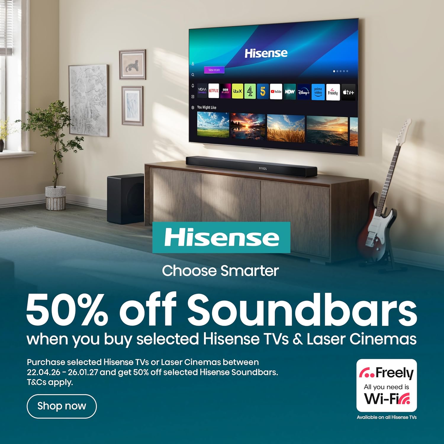 Hisense AX5125H 5.1.2 Channel Soundbar