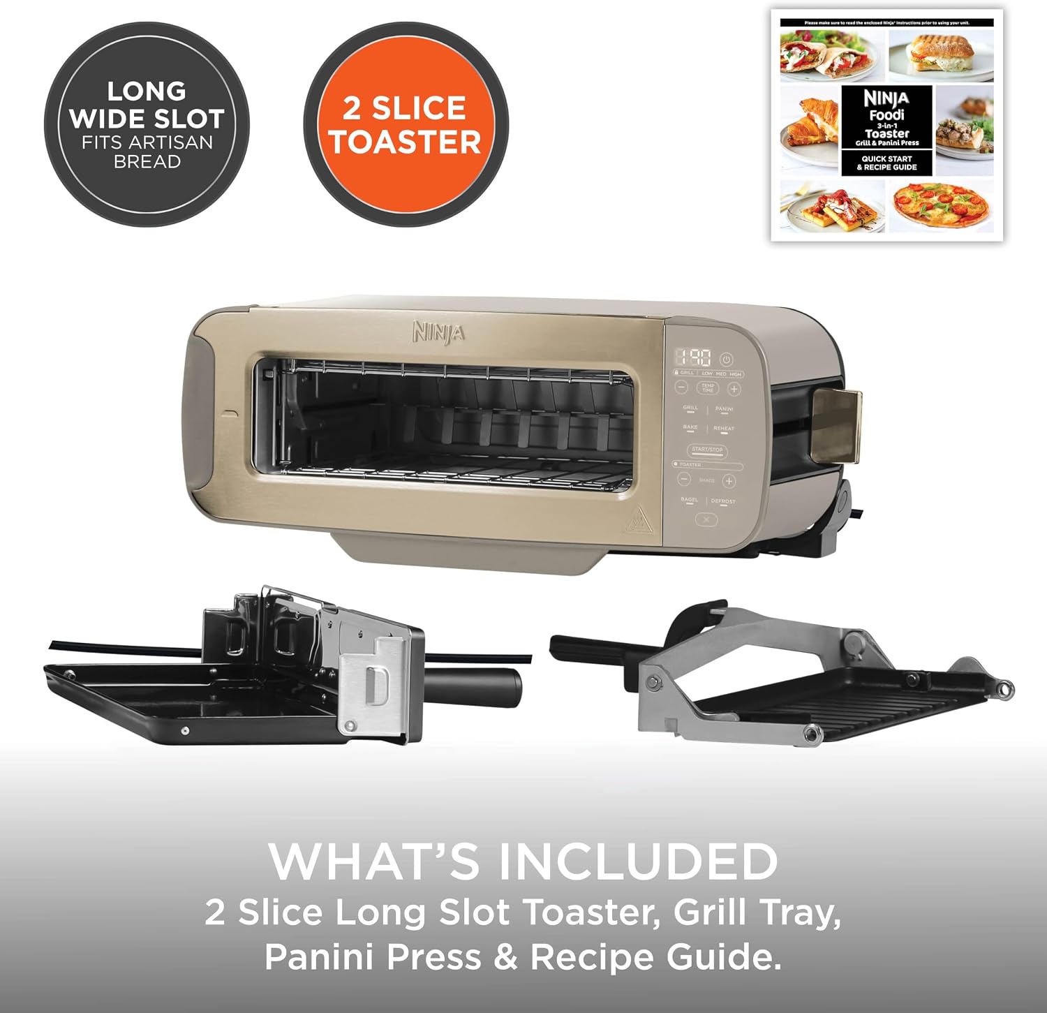 Ninja Foodi 3-in-1 Toaster, Grill & Panini Press