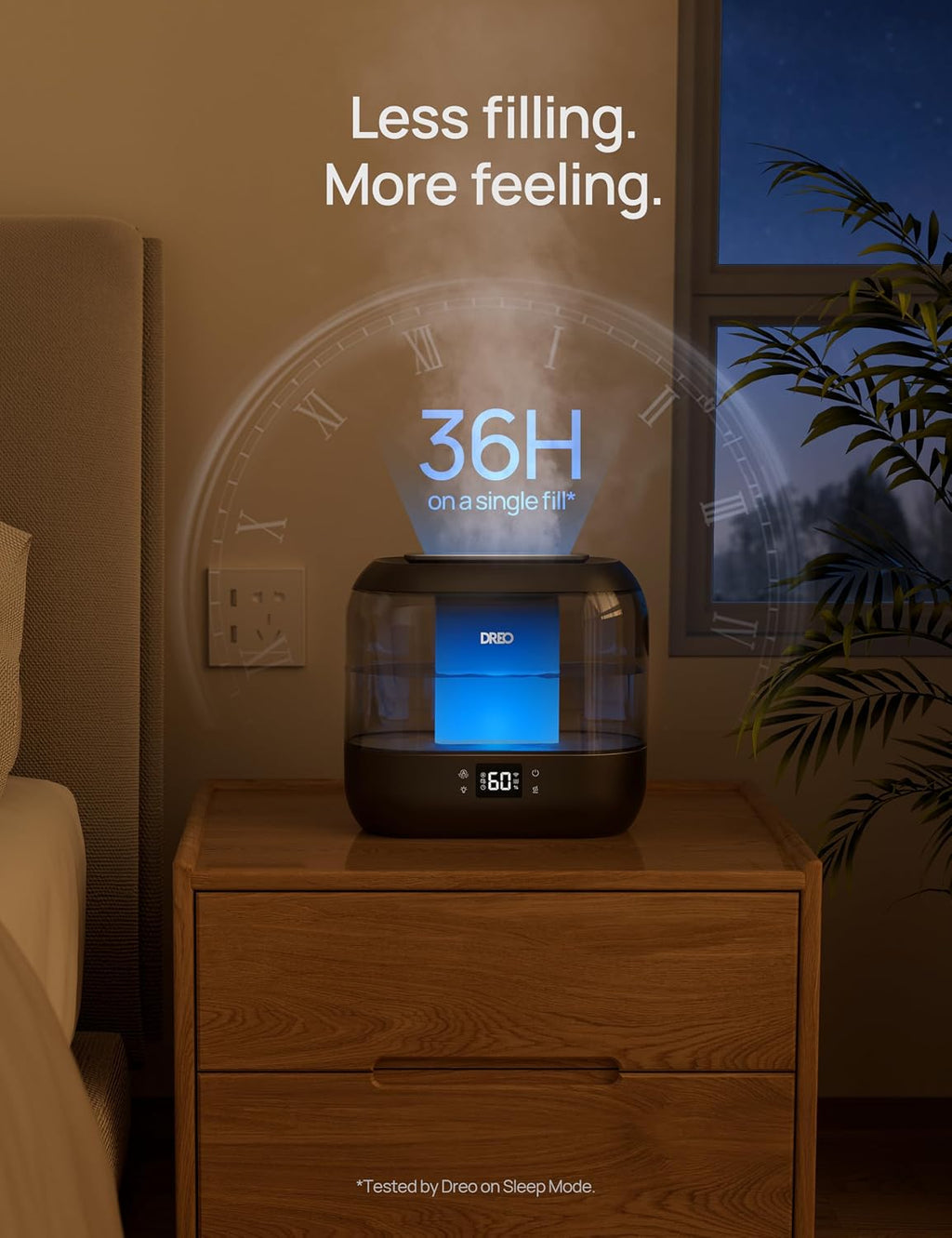 DREO Humidifier for Bedroom Baby 4L