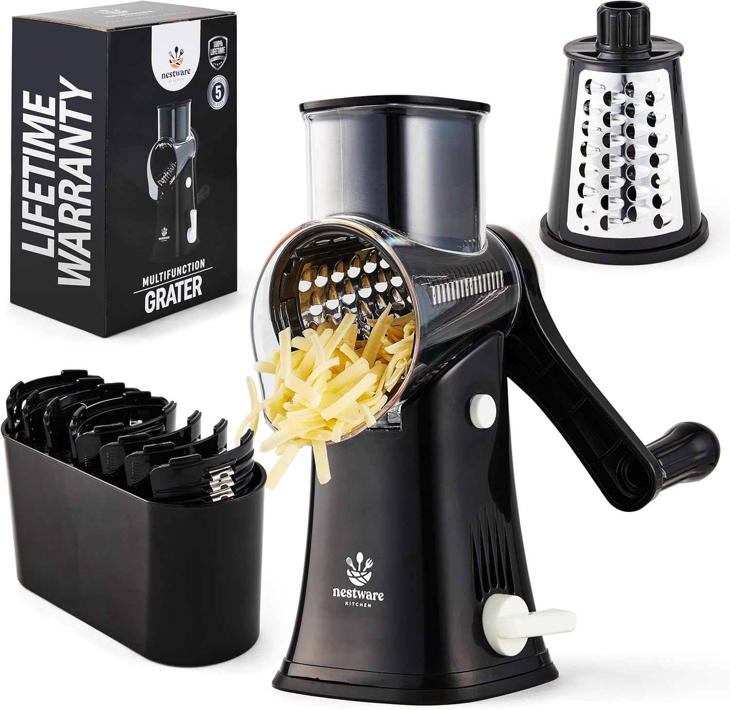 Rotary Cheese Grater 5 Blade