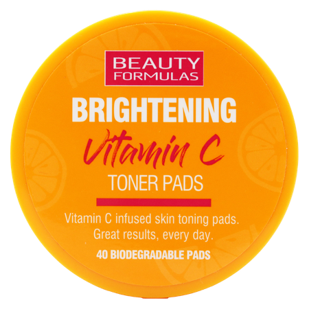 Beauty Formulas Brightening Vitamin C Toner Pads 40 pcs