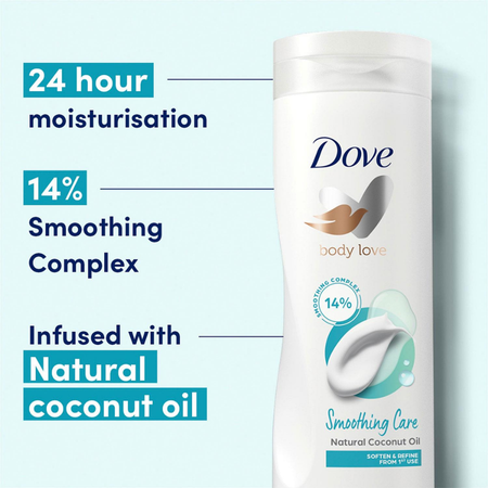 Dove Body Love Smoothing Care Natural Coconut Oil Body Lotion 250ml