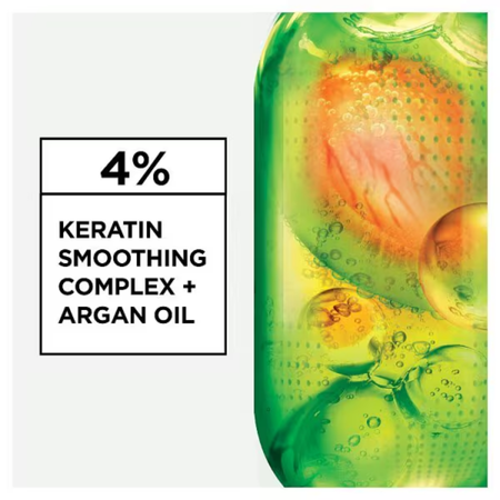 Garnier Keratin Sleek Shampoo With Argan Oil For Frizzy & Dry Hair - 200ml