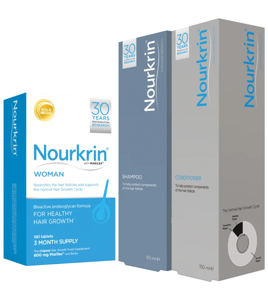 Nourkrin Woman 3 Month Supply (180 Tablets) + FREE Shampoo & Conditioner