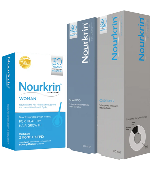 Nourkrin Woman 3 Month Supply (180 Tablets) + FREE Shampoo & Conditioner