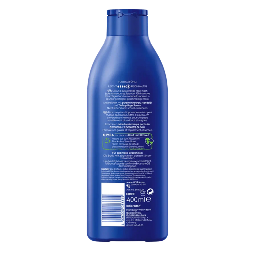 Nivea Rich Nourishing 72h Moisture Body Milk Lotion 400ml